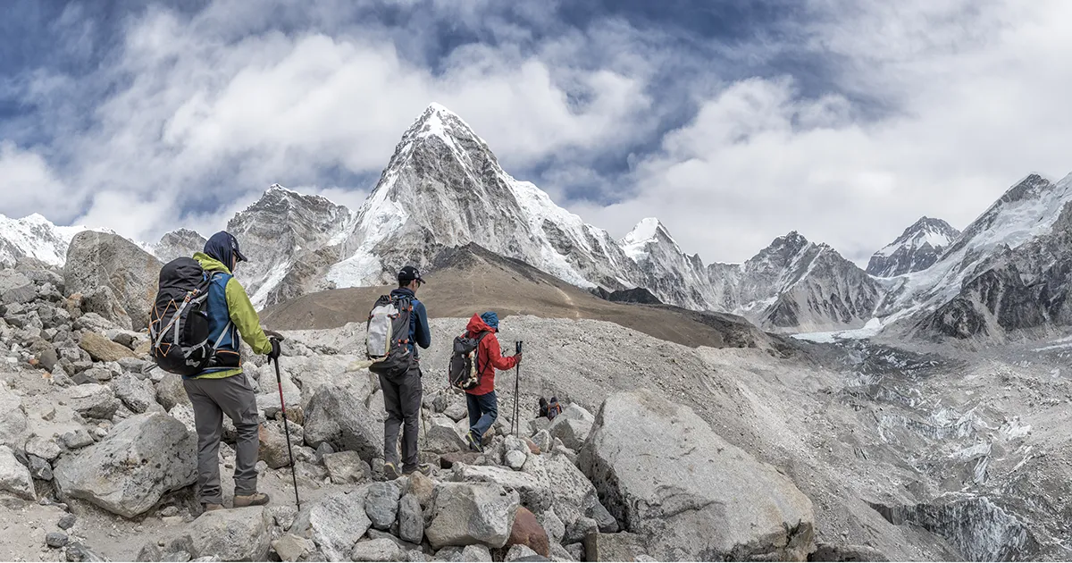 picture of the trekking region above 5000 m in the Everest