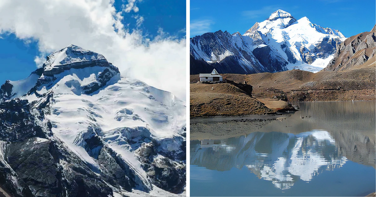 Reflection of Adi Kailash in Parvati Sarovar