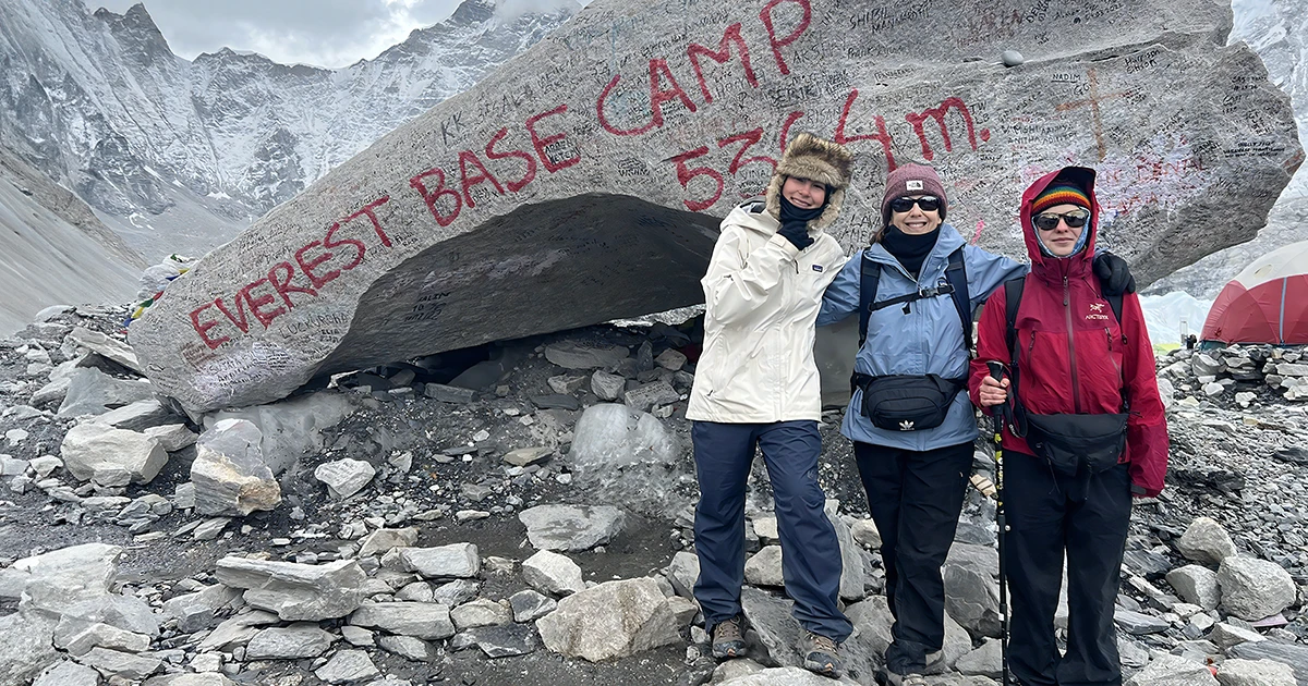 Alyssa in the EBC Trek 