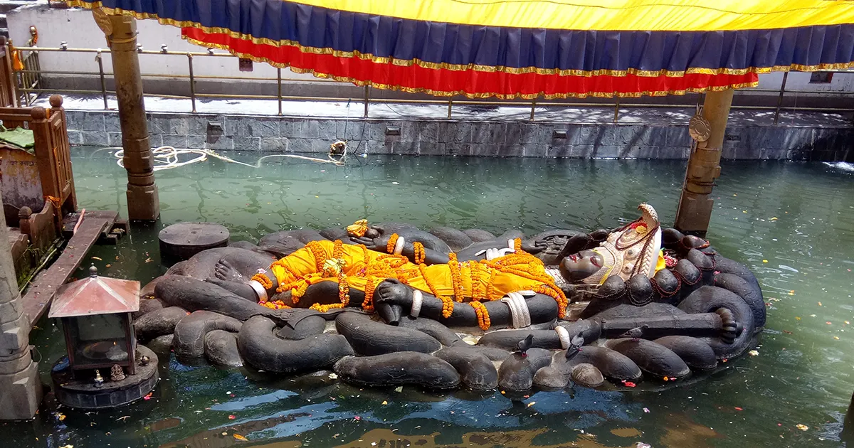 Budhanilkantha: The Sleeping Vishnu