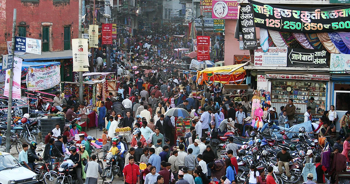 Busy Kathmandu city