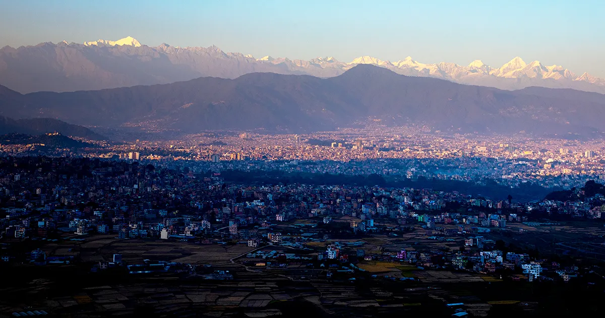 Himalayan peaks around Kathmandu Valley