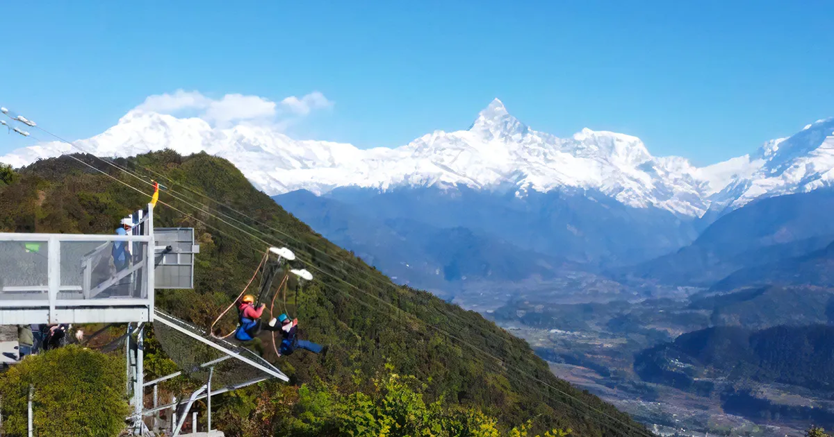 Picture of Sarangkot Zipline take off point