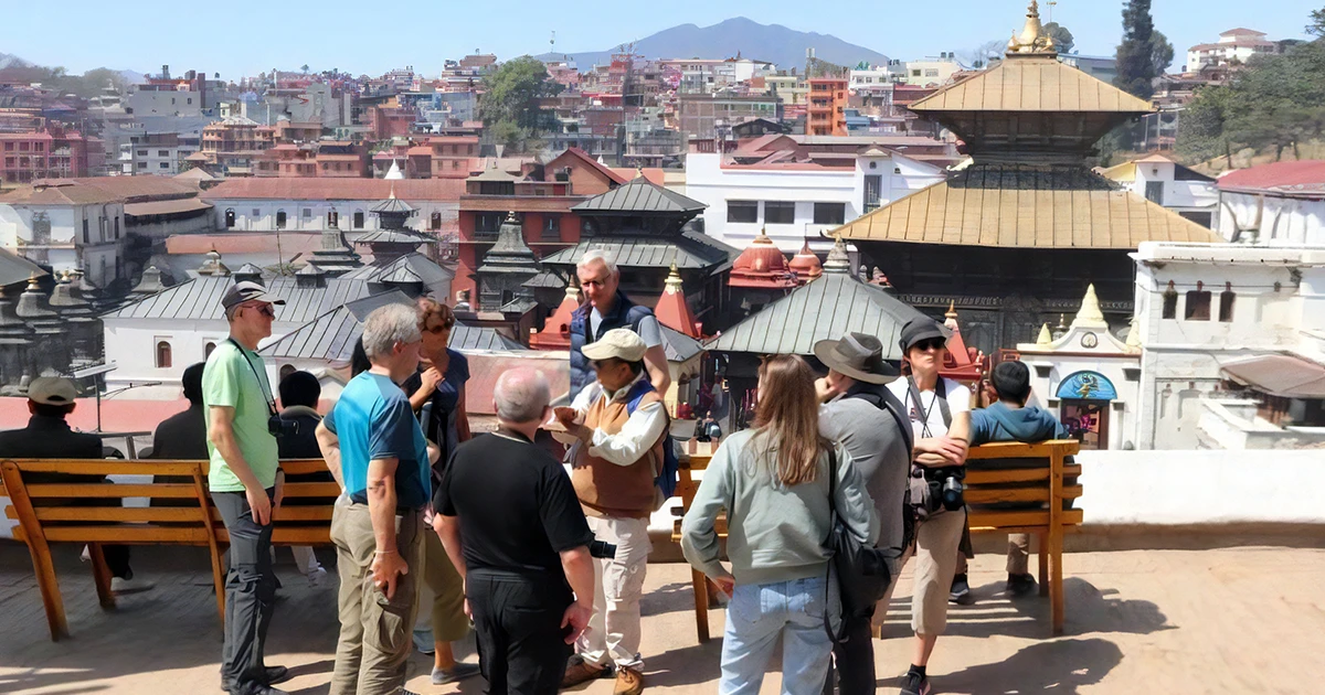 Tourist in Pashupatinath Area