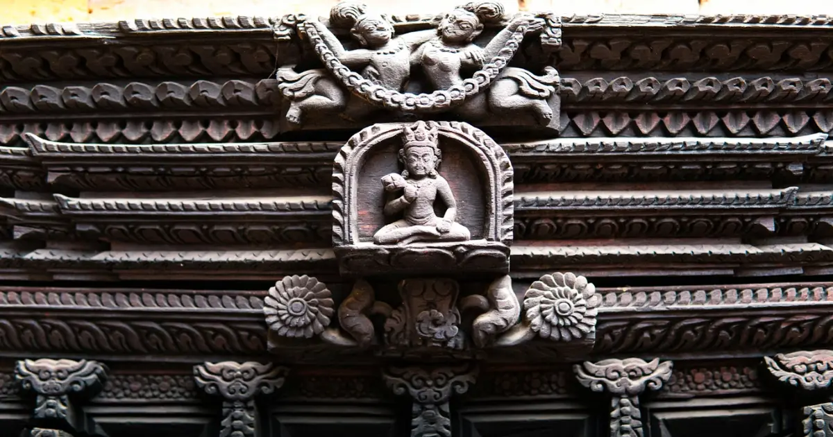 Wood Carving in Patan's Temples
