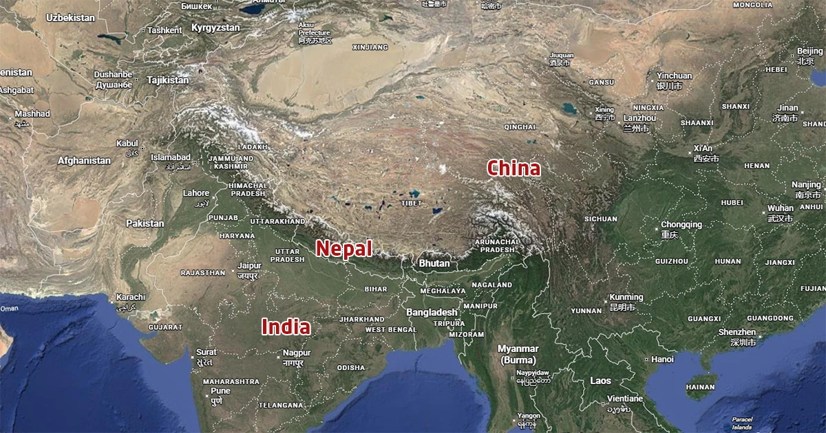 Geographical Location of Nepal