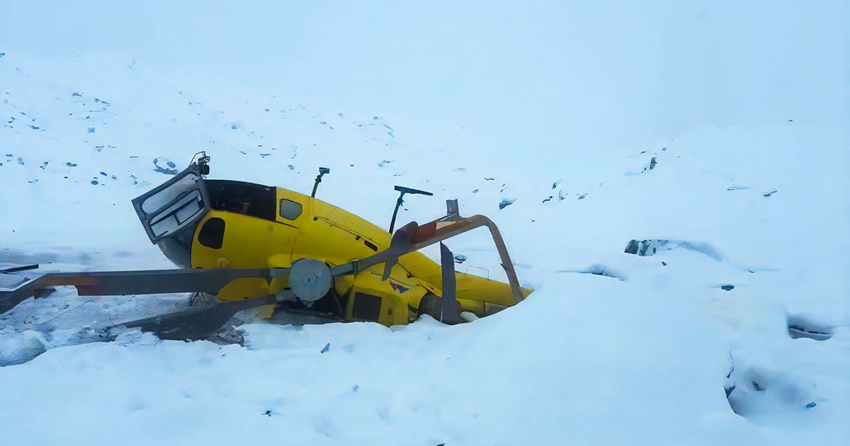 Helicopter Crash in Higher Elevations of Everest
