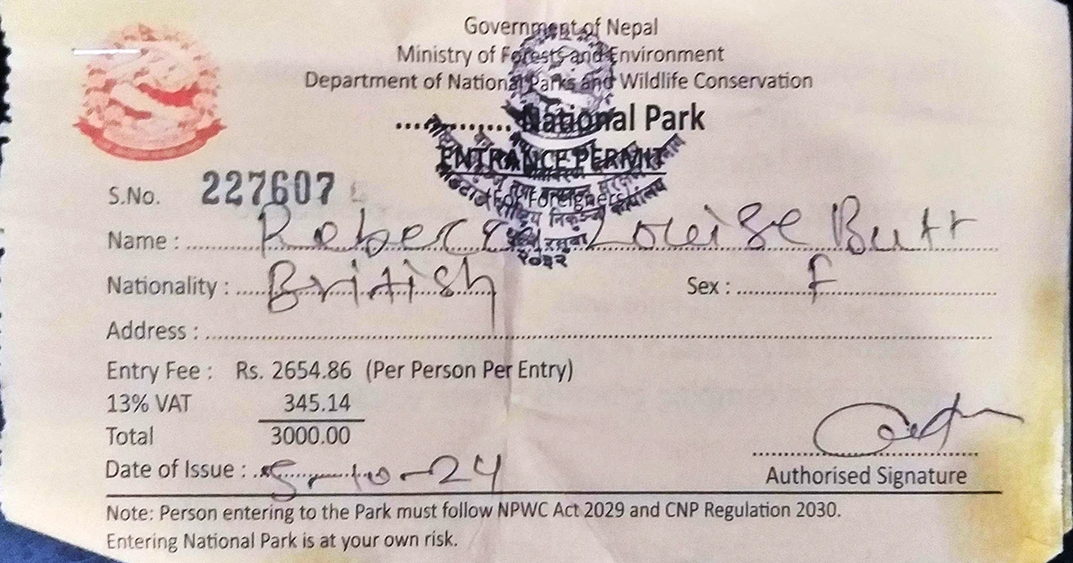 Langtang National Park Permit