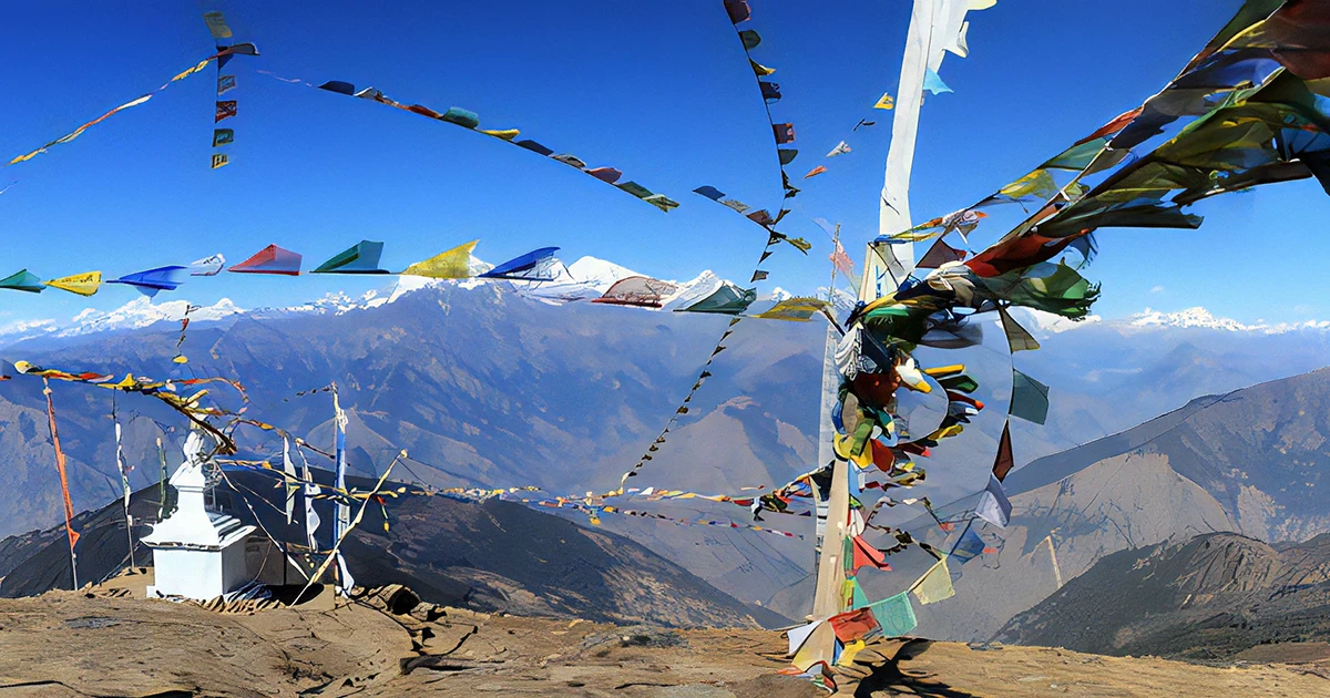 Spring Season in Langtang Valley Trails