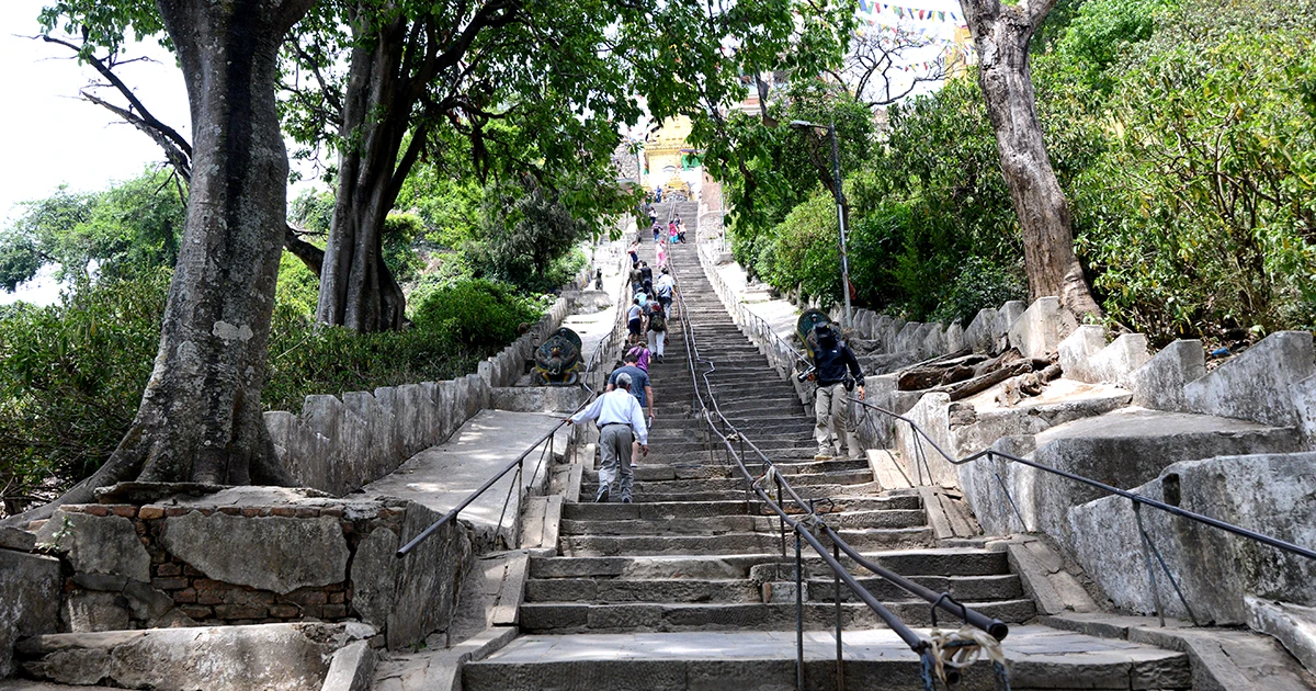 Picture of 365 steps in the eastern side 