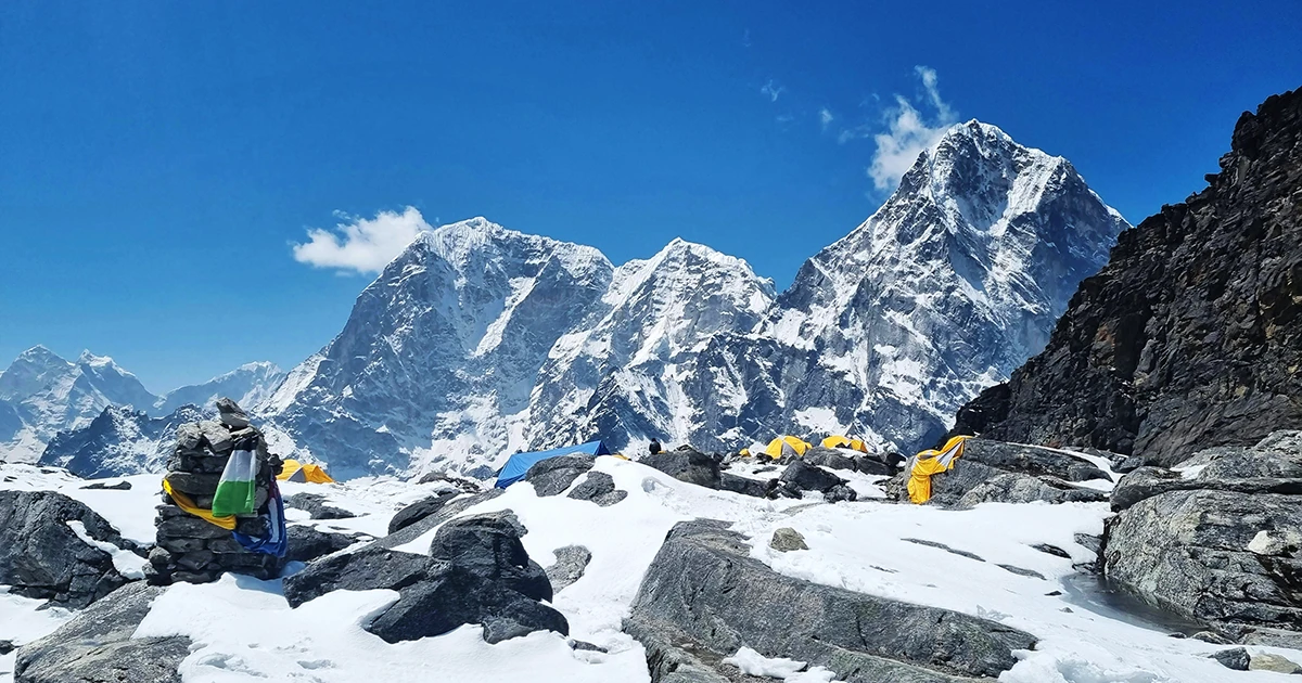 Picture of 6,000 meters above landscape