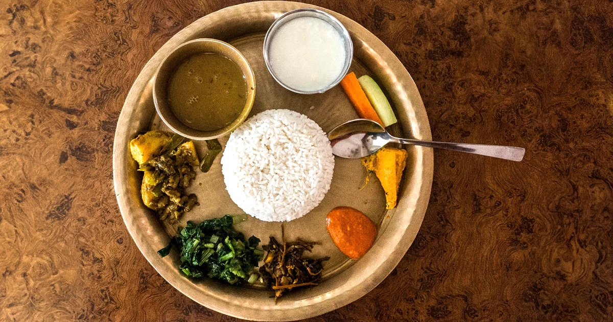 Typical Nepali Food in Mardi