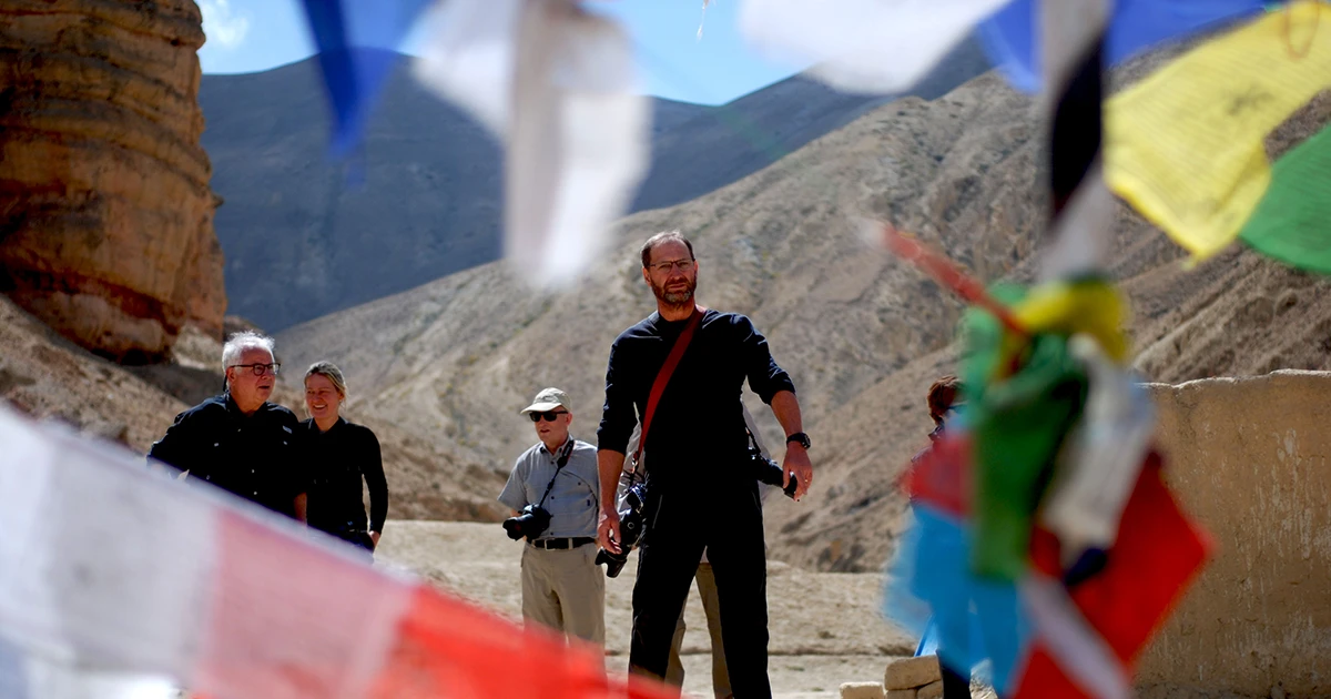 Trekkers in Mustang region