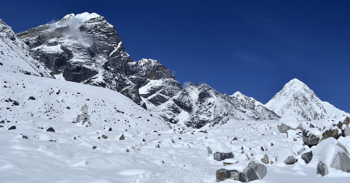 Empty Trails of Everest Region in Winter