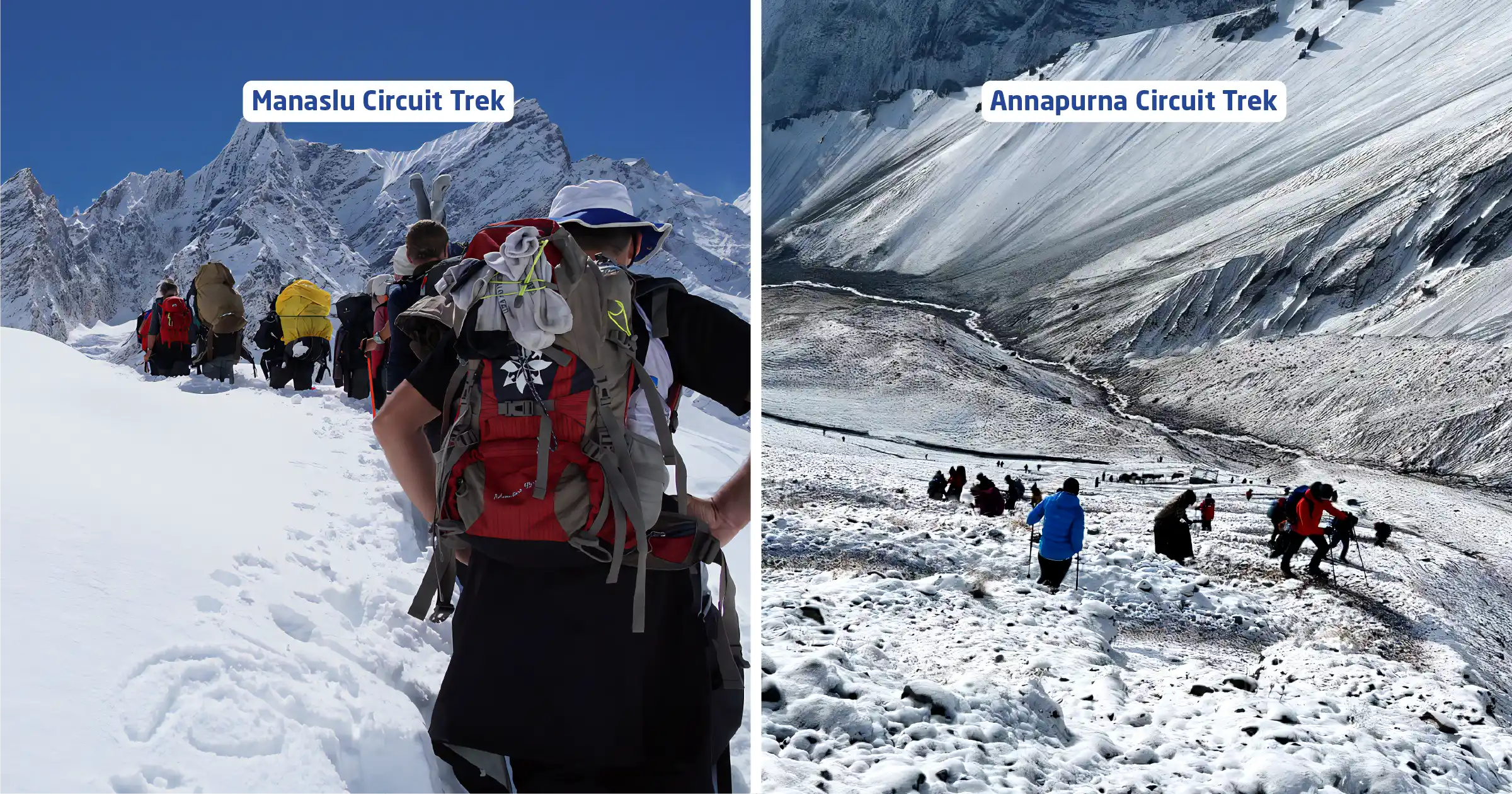 Trails of Annapurna Circuit vs Manaslu Circuit Trek