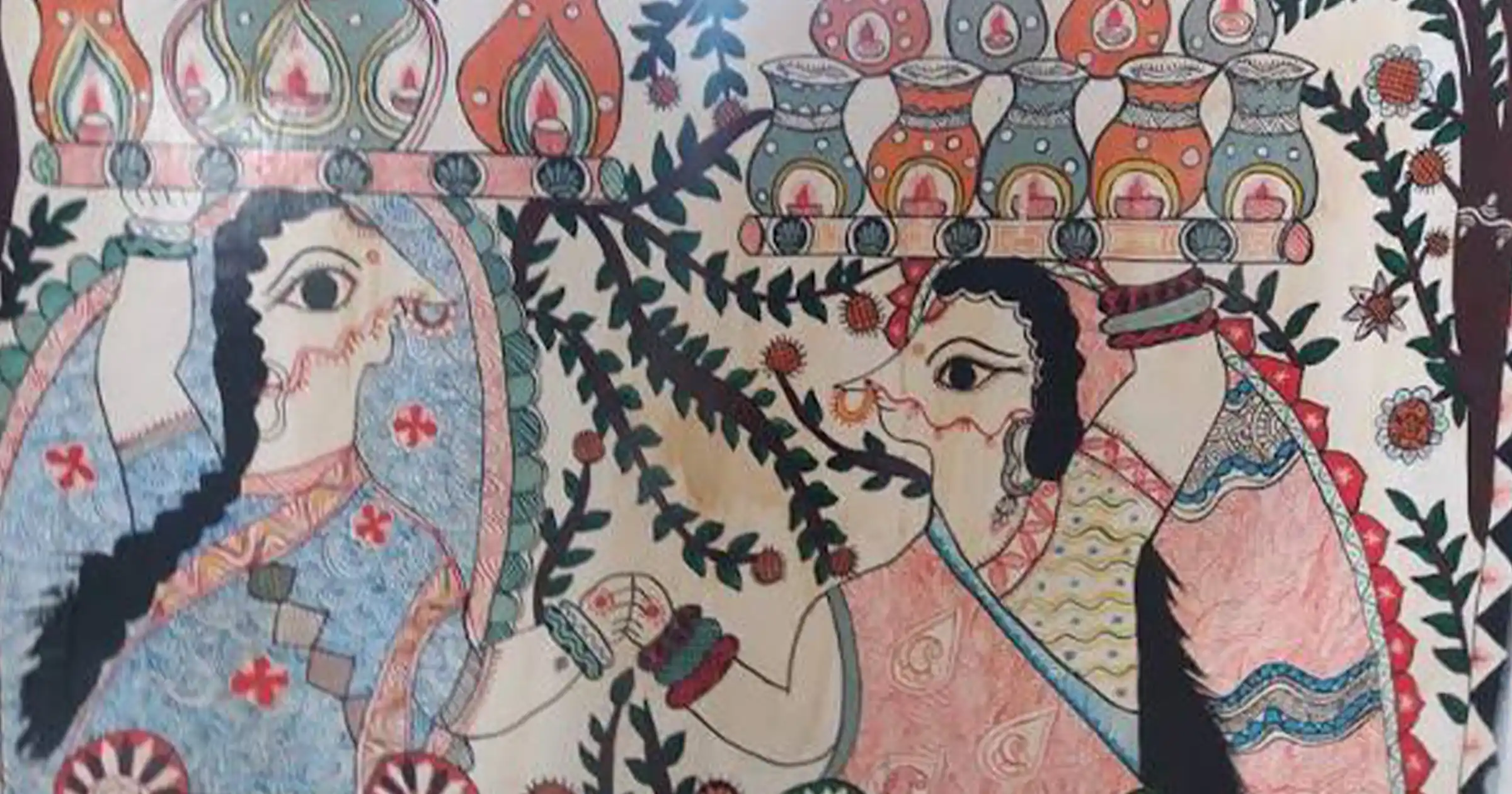 Mithila Painting on Cloth
