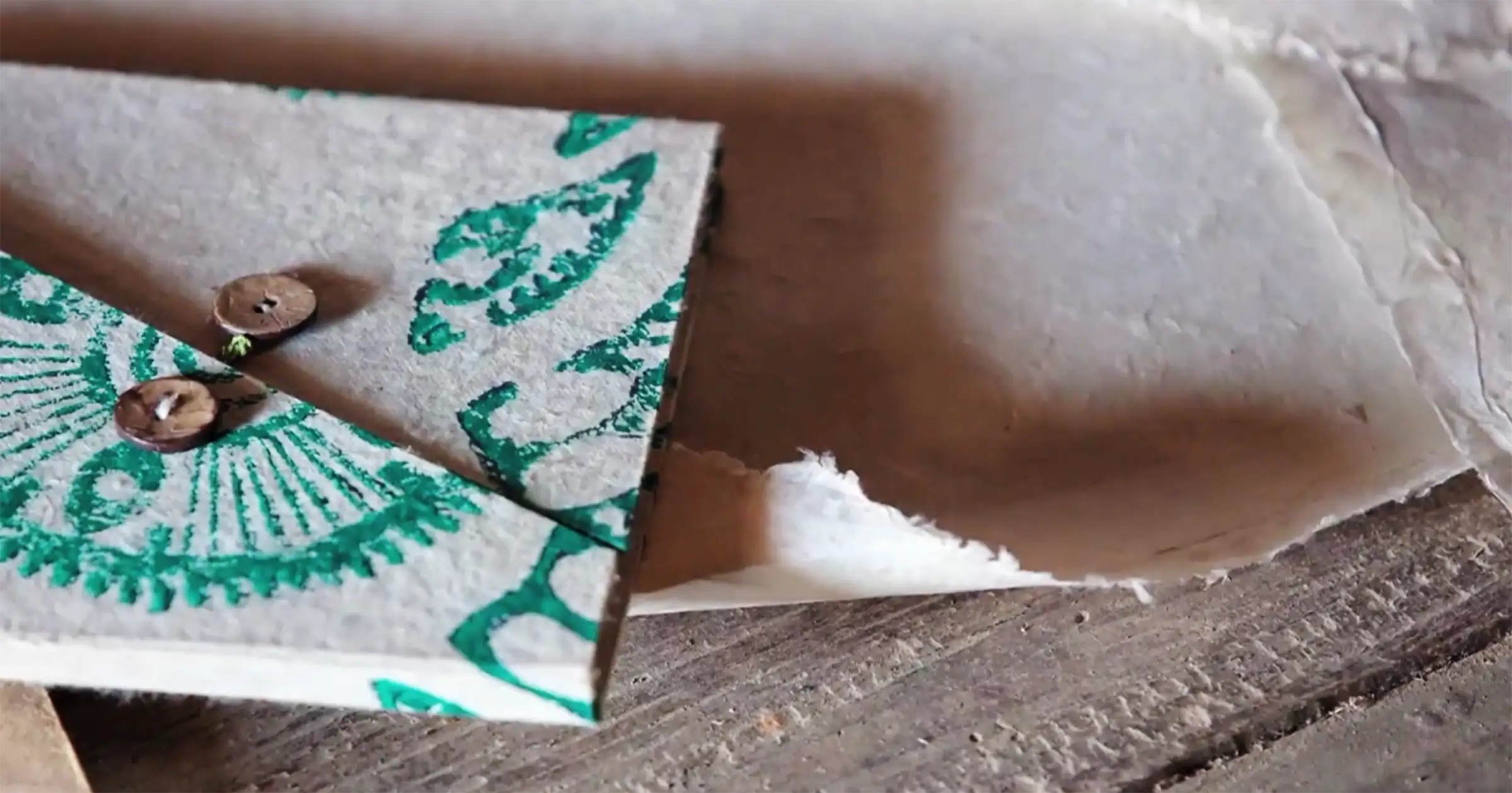 Gift Card Made from Lokta (Nepali Kagaj) Paper
