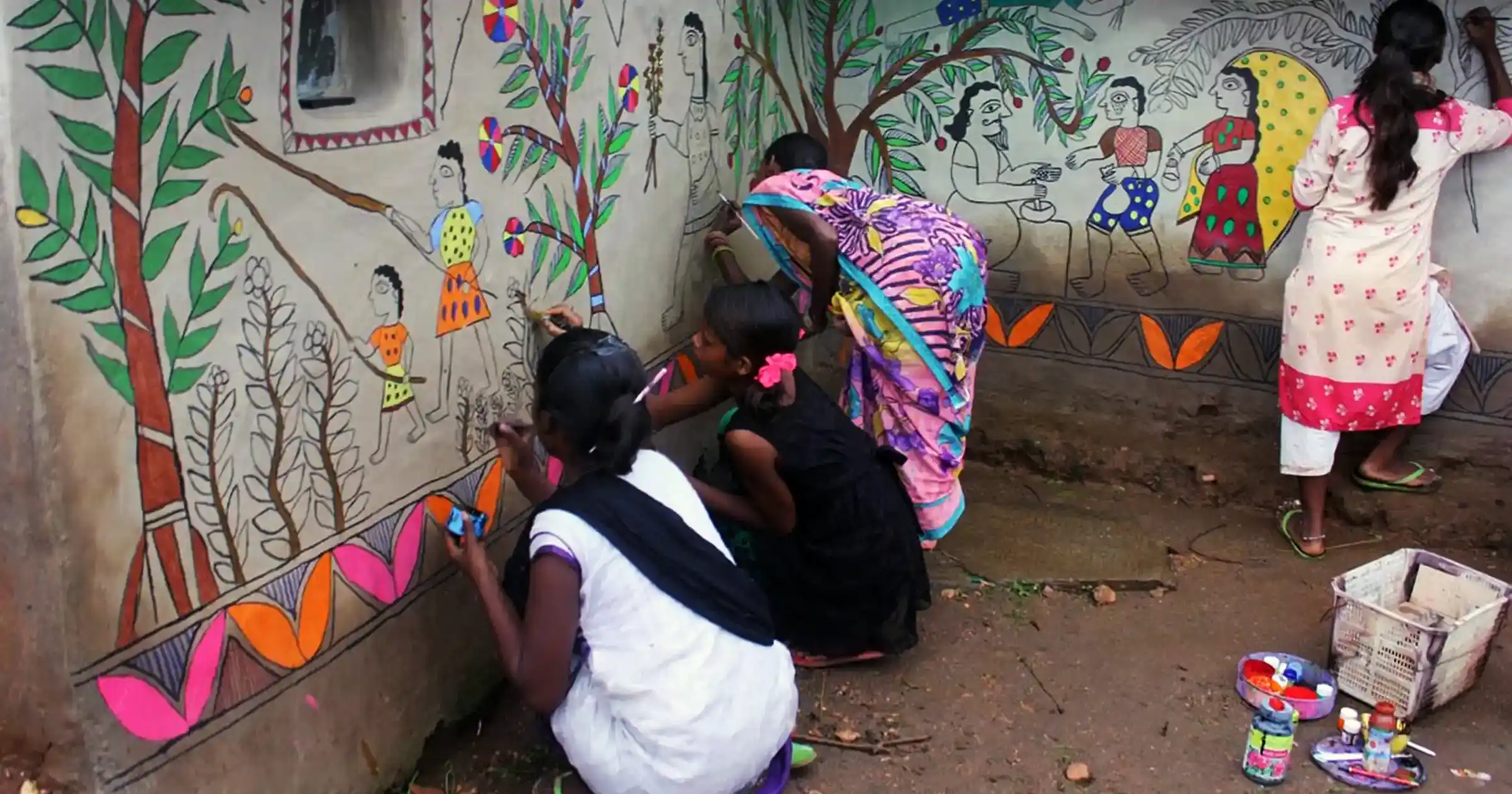 Maithili Women Painting on Wall